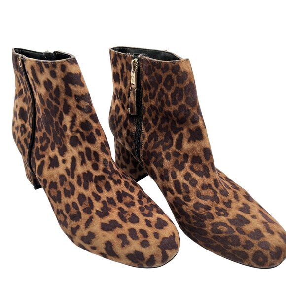 Sam and Libby Shoes Sam Libby Womens Eliza Leopard Print Calf Hair